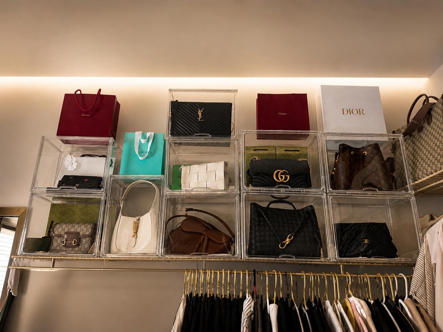 starogegc Purse Organizer for Closet, Clear Acrylic Display Case, 5Pack customer photo 1