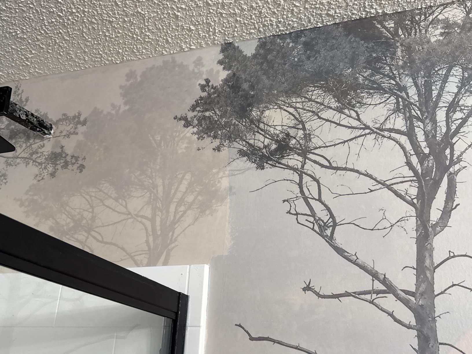 Toolhom Hazy Forest Wall Mural, Abstract Nature Landscape Wallpaper customer photo 2