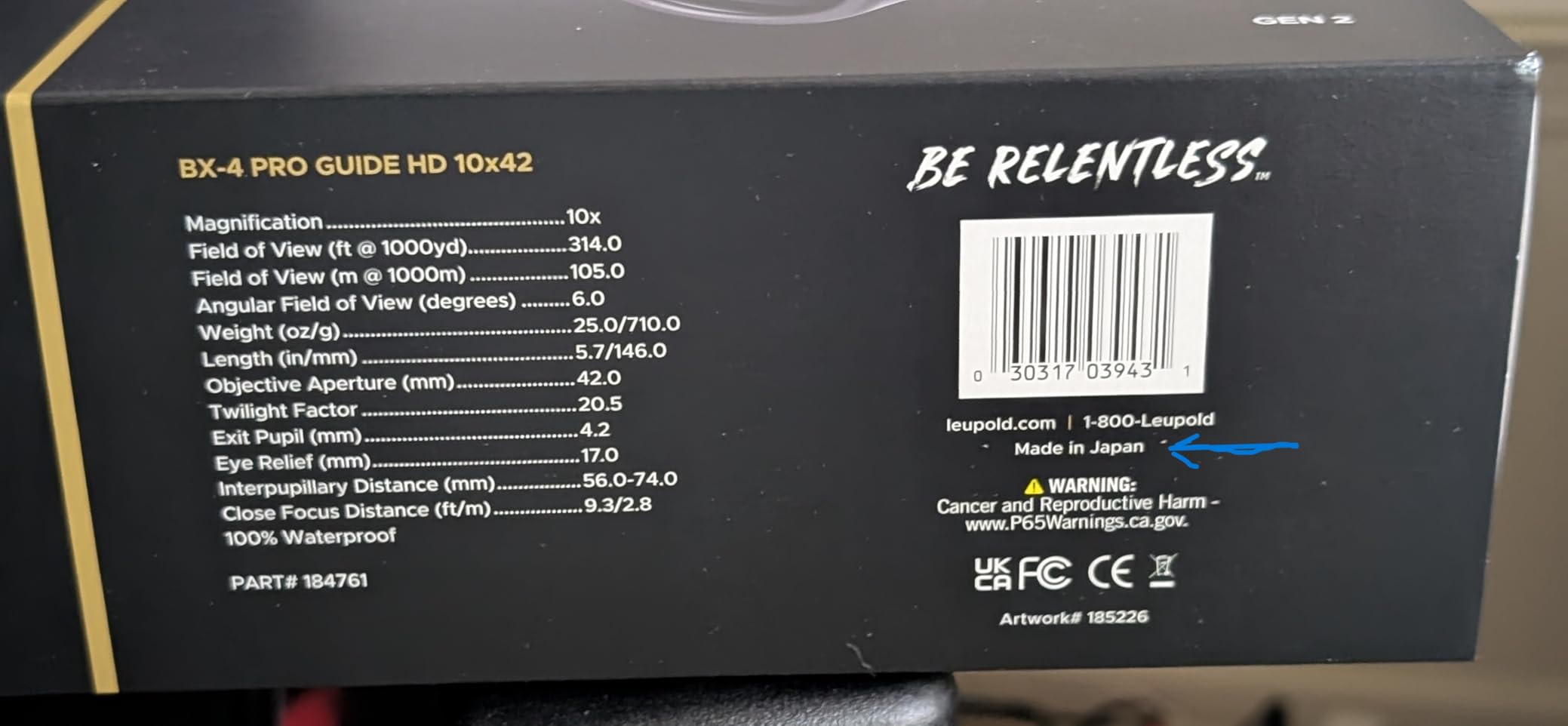 Leupold BX-4 Pro Guide HD Binoculars, 10x42mm Gen 2 (184761) customer photo 1