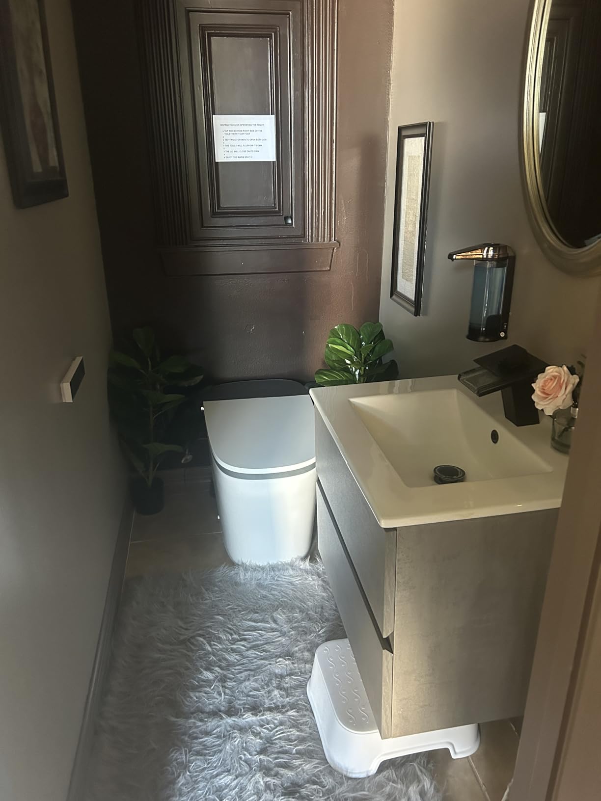 WOODBRIDGE Smart Toilet with 1000g MaP Flush Score & Foam Shield (B0930S) customer photo 2