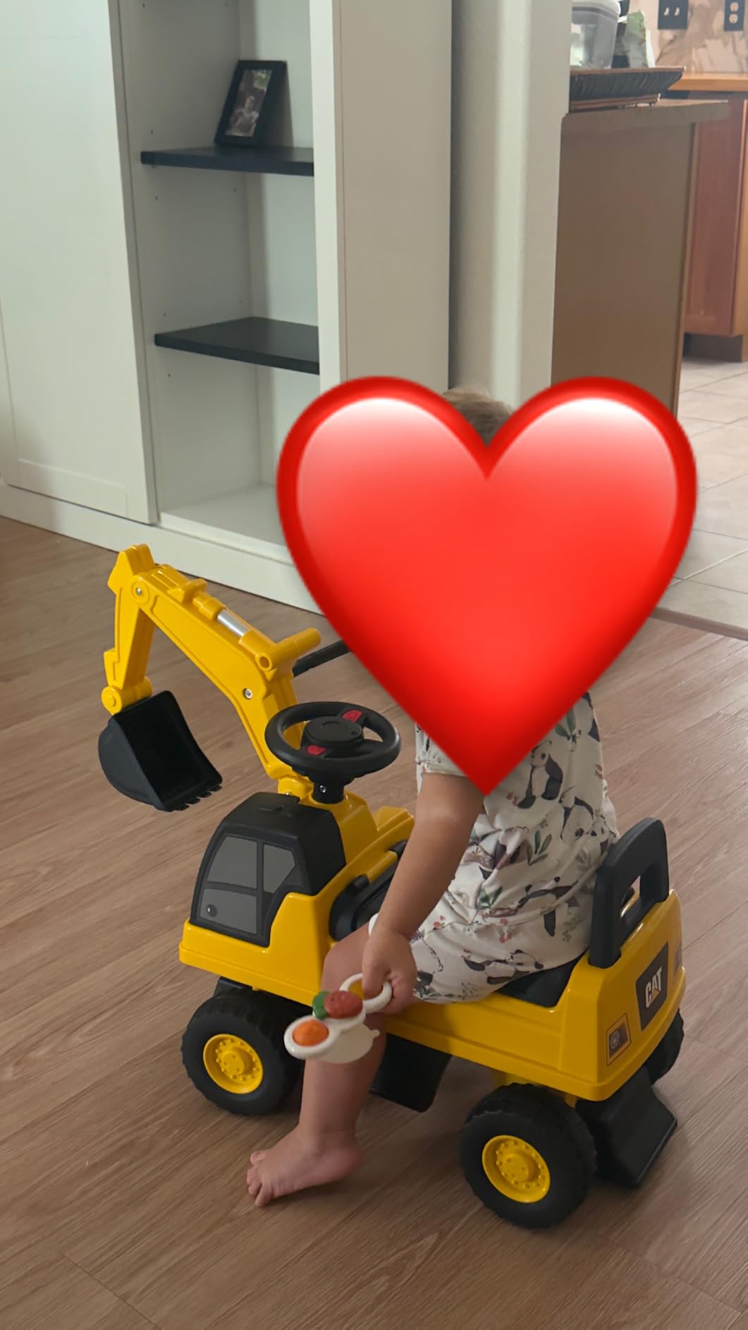 Best Ride On Cars CAT Excavator Push Car – Licensed Caterpillar Ride-On Digger Toy for Kids with Rotating Bucket & Under-Seat Storage – Construction Vehicle for Toddlers customer photo 1