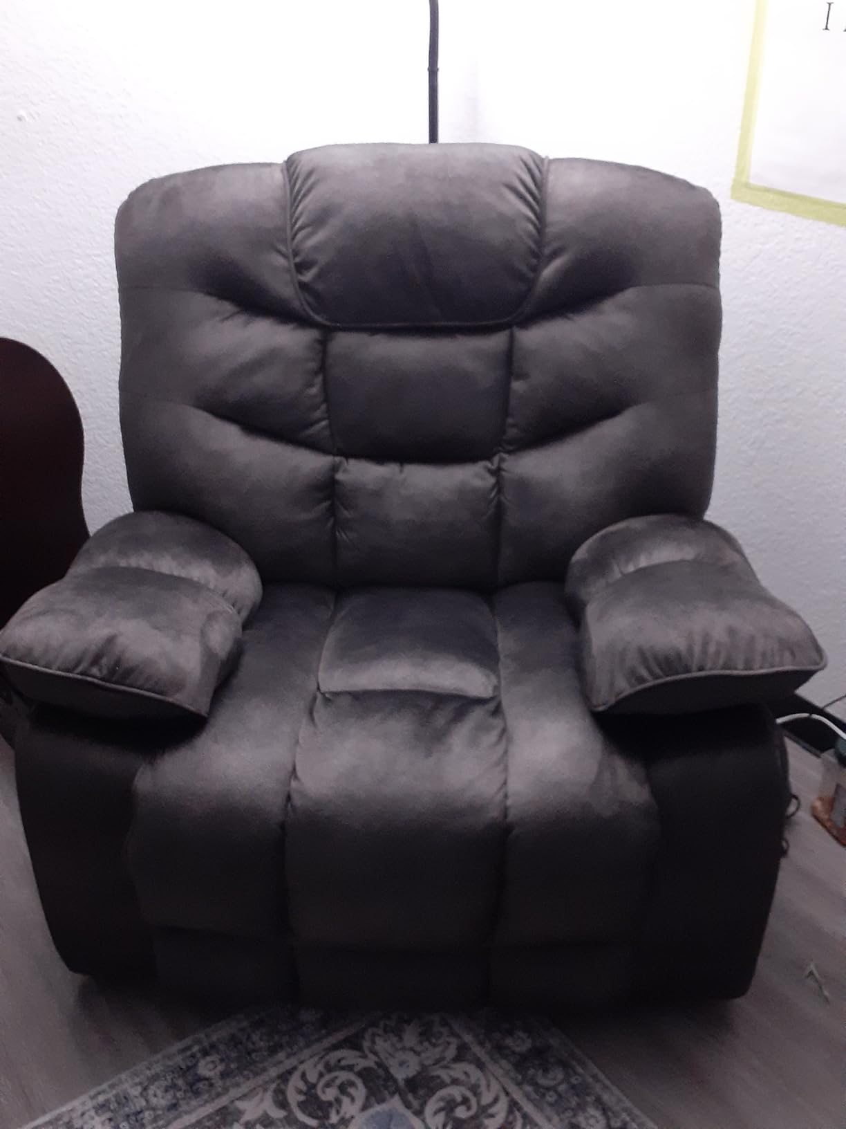 HAOMARKETS Oversized Power Recliner Chair with Massage and Heat, 41