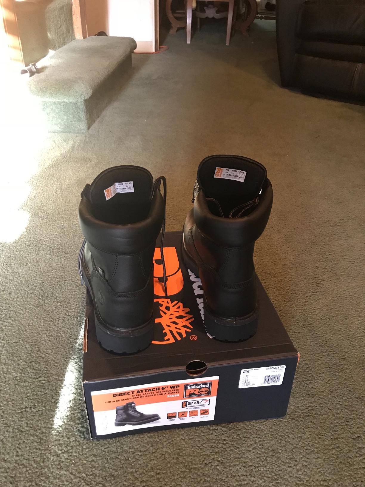 Timberland PRO Men's Direct Attach 6 Inch Steel Safety Toe Insulated Waterproof Industrial Work Boot customer photo 1