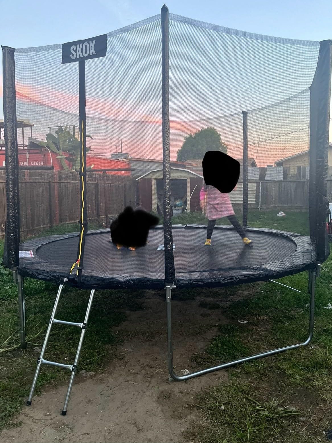 SKOK Trampoline for Kids,400LBS Outdoor Trampoline with Net-ASTM Approved Trampoline for Children and Adults customer photo 2