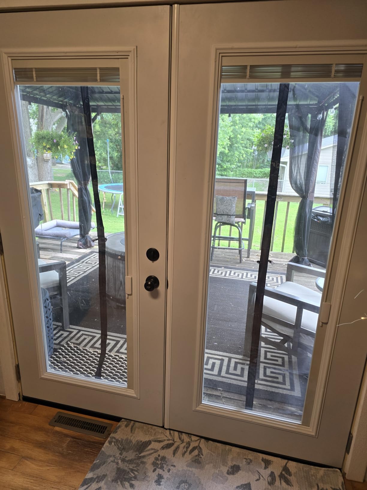 Magnetic Screen Door Upgraded PET Mesh Stronger Than Fiberglass and Polyester,Hands Free,Keeps Bugs Out,Pet & Kid Friendly,Suitable for Sliding Door,Large Patio Door and French Door-72''x80'' customer photo 2