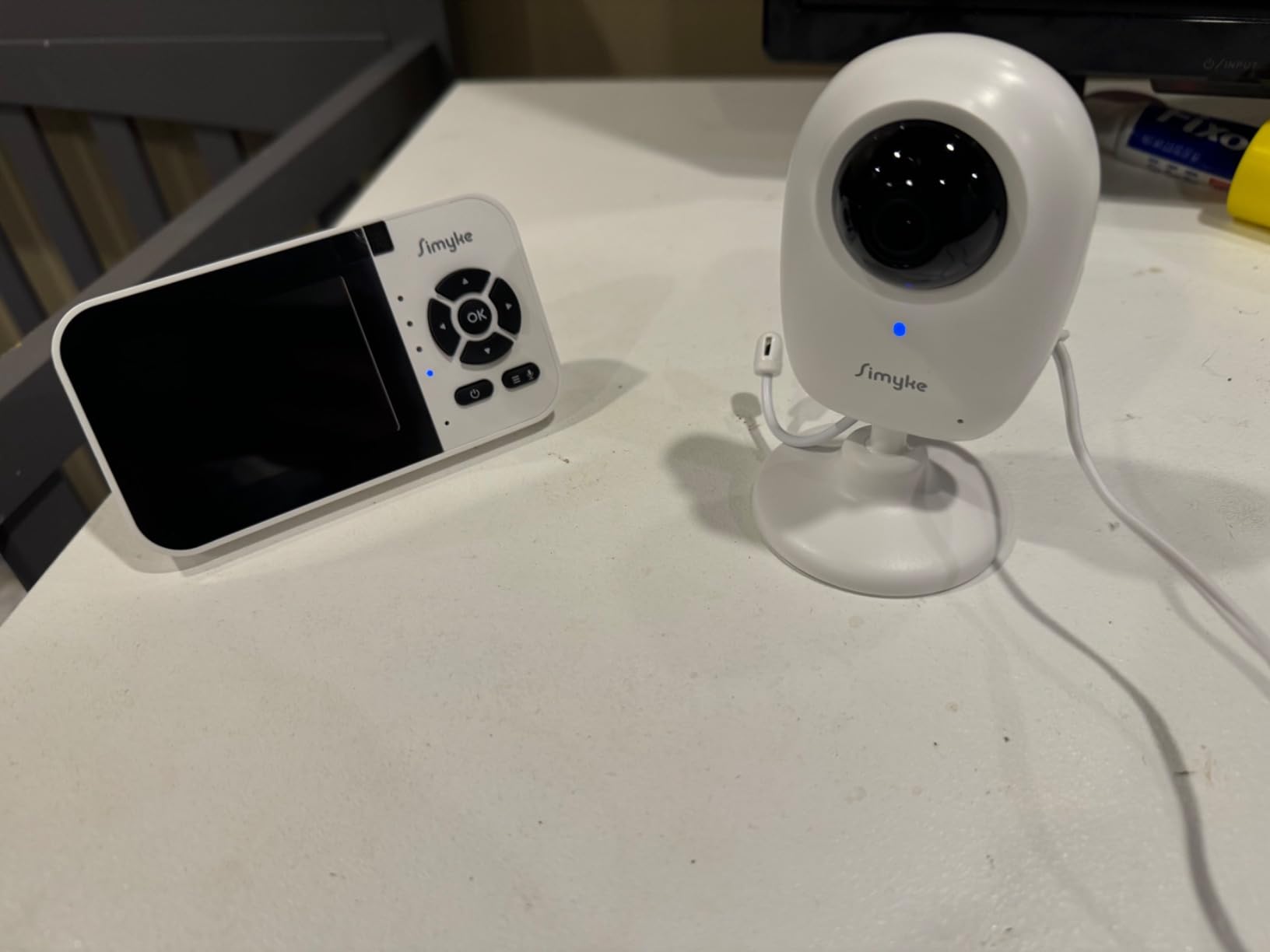Simyke Video Baby Monitor with Camera&Audio 1080P AI,Display/Smartphone App customer photo 2