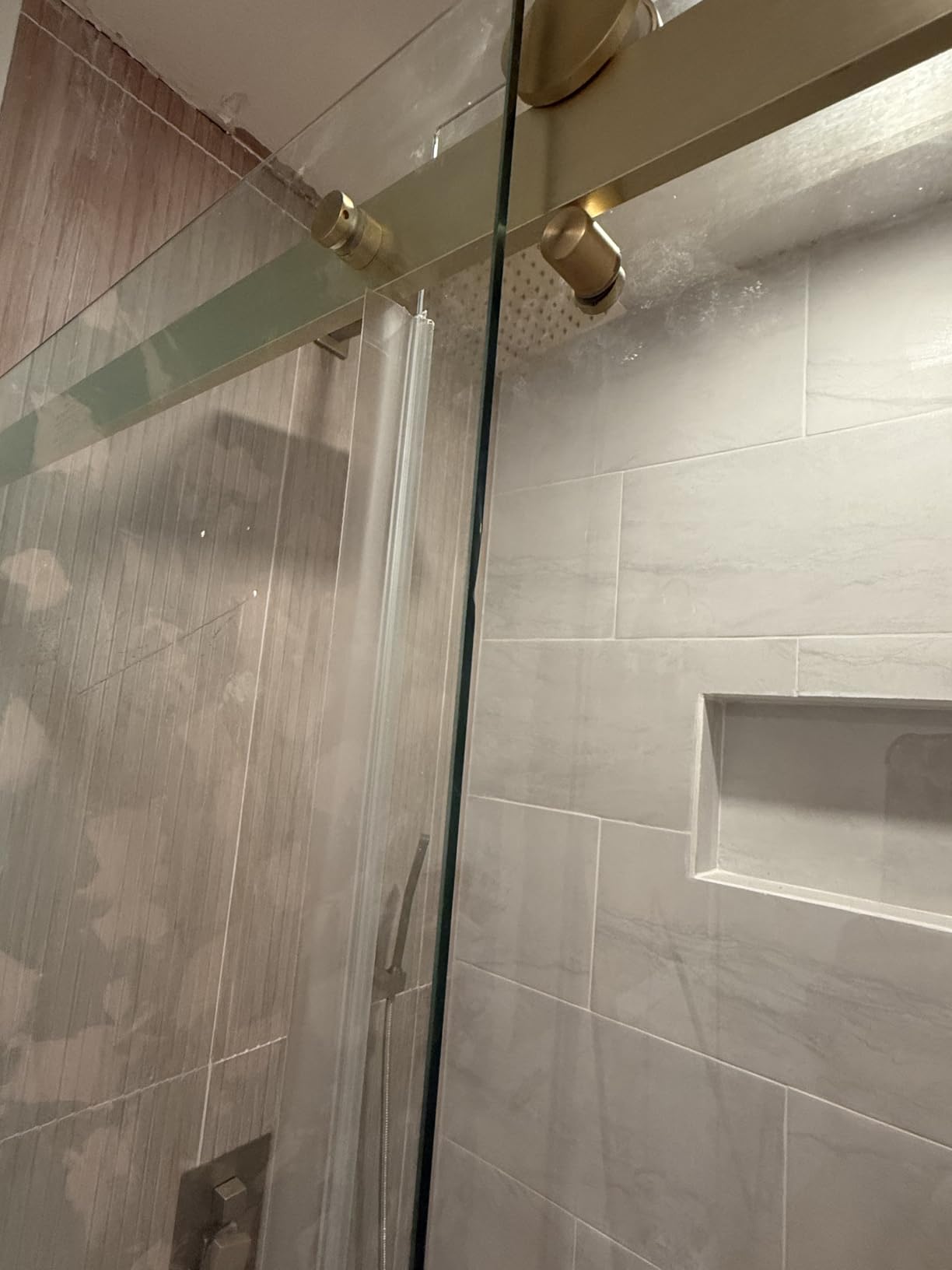 Frameless Sliding Shower Door 56-60 in W x 75 in H, 5/16
