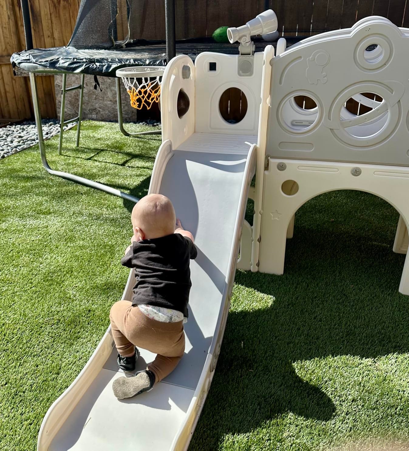Babytronic Toddler Slide Playset, 10-in-1 Indoor Playground for Kids 1-3 customer photo 1