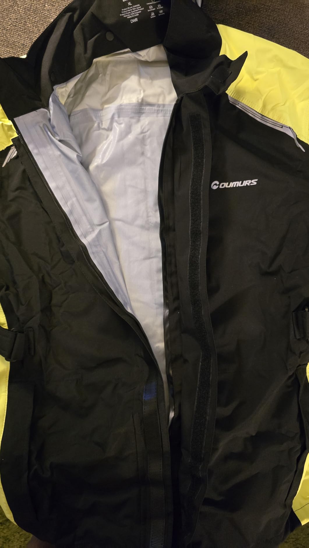 Oumurs Motorcycle Rain Suit - Waterproof Jacket & Pants for Men & Women, Lightweight Nylon, Reflective, Multi-purpose for Riding, Fishing, Golf, Hunting, Camping customer photo 2