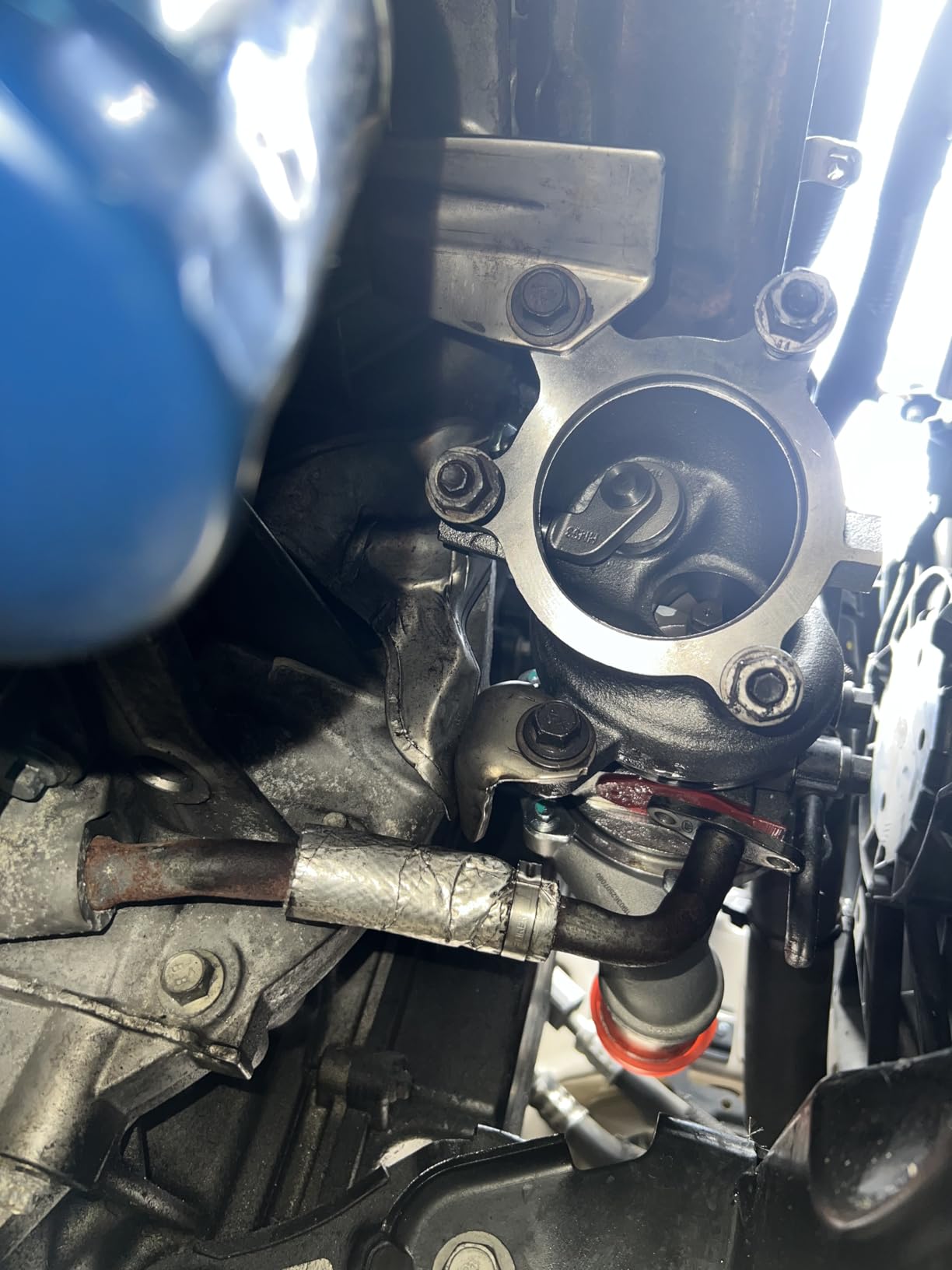 T3 T4 Universal Turbo Turbocharger Compatible with T3/T4 T04E 0.57 A/R 48.1 TRIM 400+HP Boost Stage III Charger 1.5L-2.5L Engine Replaces Part customer photo 2