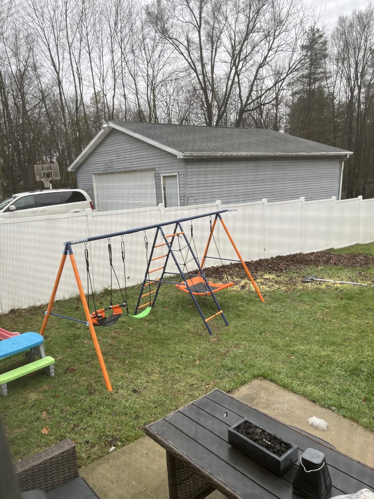 Swing Sets for Backyard 700 lb - 6 in 1 Playground Sets with 3 Swings Seats customer photo 2