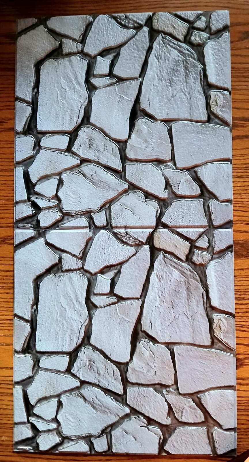 3D Panels Peel and Stick,Simulated Stone Wall,PVC Waterproof Self Adhesive Decorative for Interior Wall Decor,Living Room,TV Background,Study Room 10 Pcs 11.81x11.81 Inches. customer photo 2