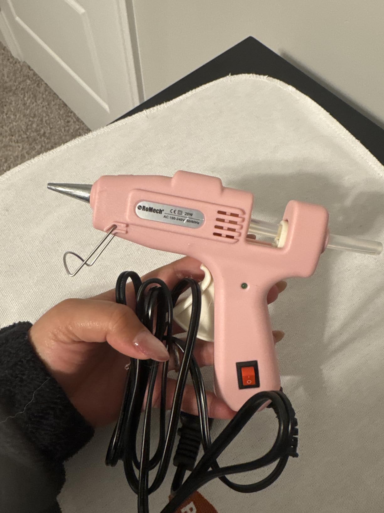 ROMECH 20W Mini Hot Glue Gun Kit, 30 Glue Sticks Set for DIY Crafts, Repair customer photo 2