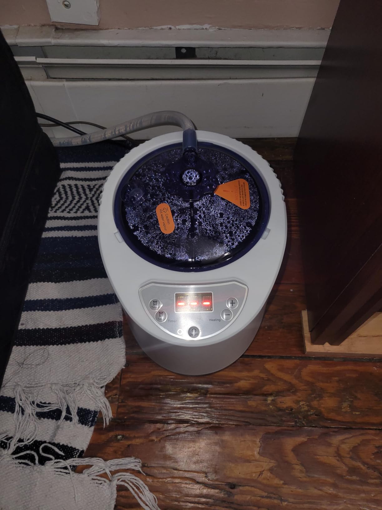 Version Portable Sauna for Home Full Body Personal Sauna Steam Sauna Tent at Home Spa with 2.6L 1000W Steam Generator, 90 Minute Timer, Foldable Chair, Remote Control, Sauna Box(Grey) customer photo 1