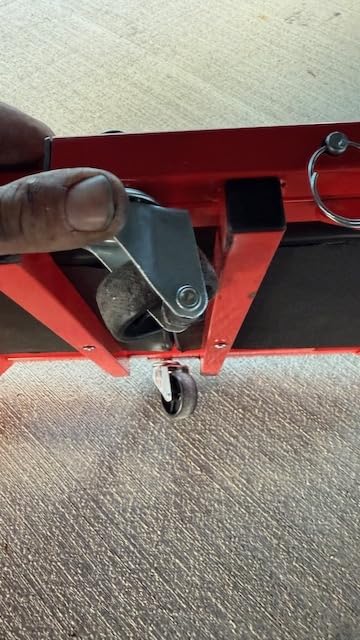 DNA Motoring 36 Inches Folding 2 in 1 Rolling Z Creeper, Adjustable Roller Garage Chair Lay Down or Sit, 6 Pcs Casters, 330 LBS / 150kg Weight Capacity, Black, TOOLS-00493 customer photo 2