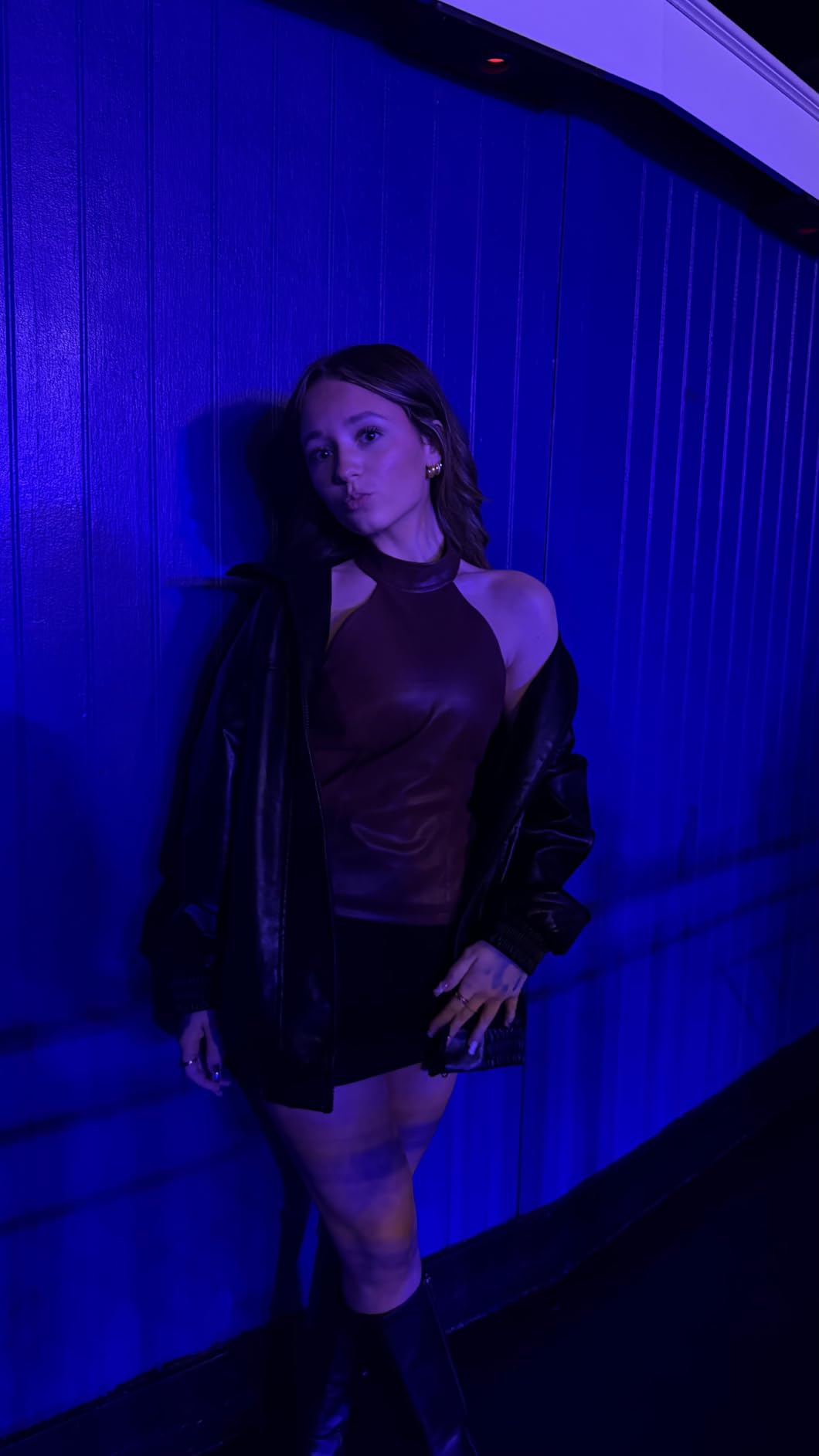 Sampeel Leather Jacket Women Faux Oversized Motorcycle Bomber Coats 2026 Fall Fashion Outfits Winter Clothes customer photo 2