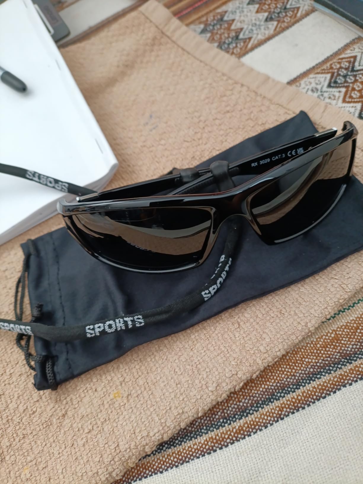 Polarized Sports Wrap Around Sunglasses Men Fishing Running Golf customer photo 1