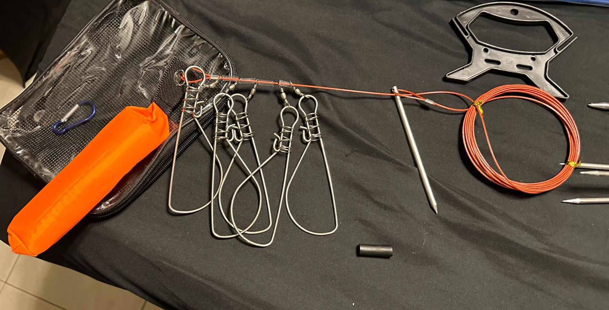 Hawaiian Sling Fishing Spear Set - Travel Fiberglass Pole Spear Harpoon for Spearfishing with 3 Prong Paralyzer Tips 5' - Fishing line Holder and Travel Bag Included for Spear Fishing Equipment customer photo 2