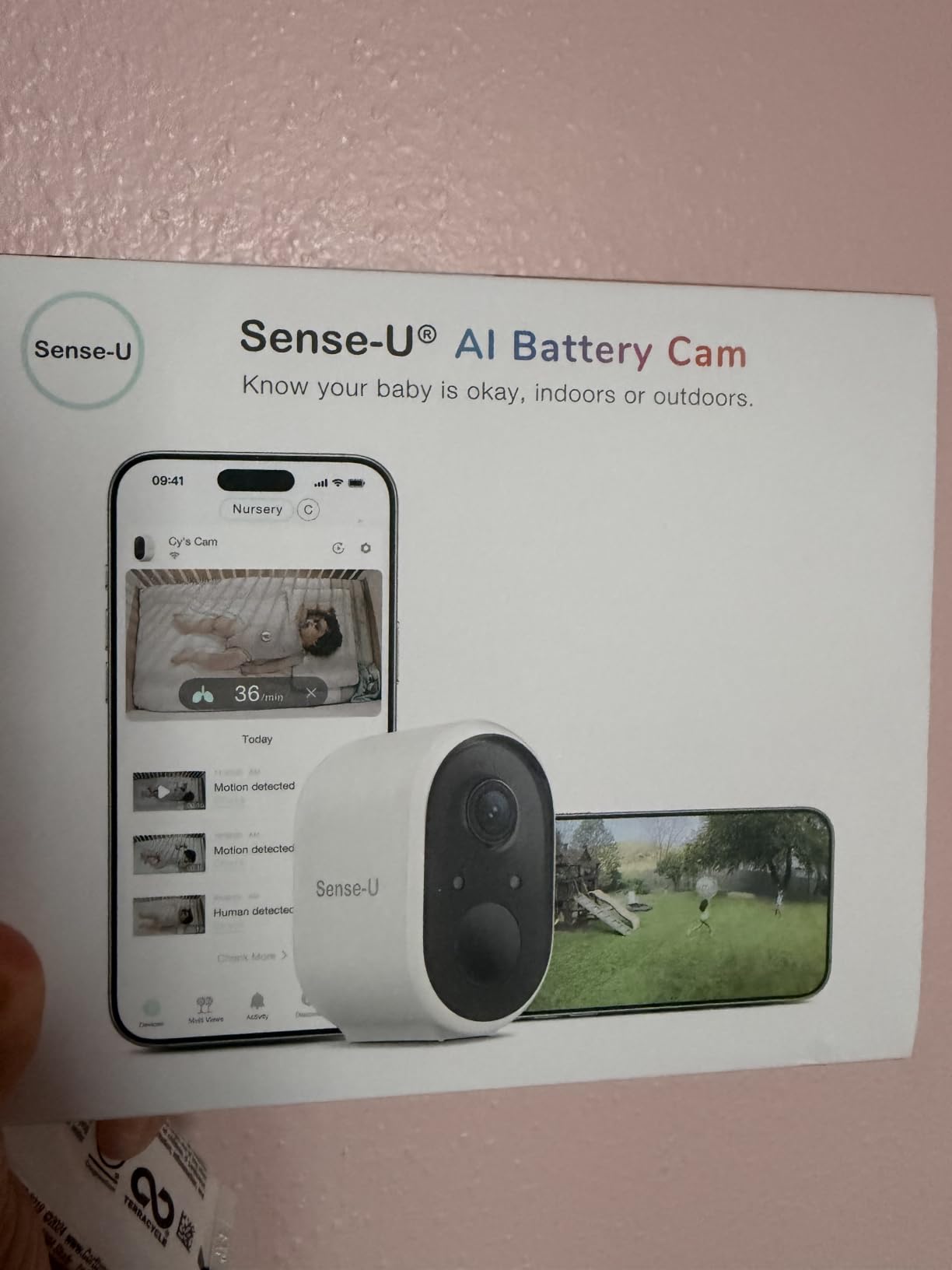 Sense-U Smart Baby Monitor, 1080P Battery Security Camera, No Monthly Fee customer photo 2