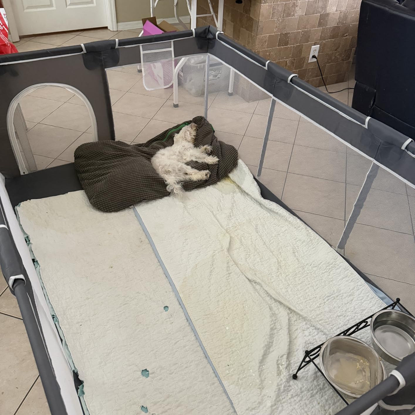 ORIAN Baby Playpen 50x74, Large Baby Play Yard for Babies & Toddlers, Grey customer photo 1