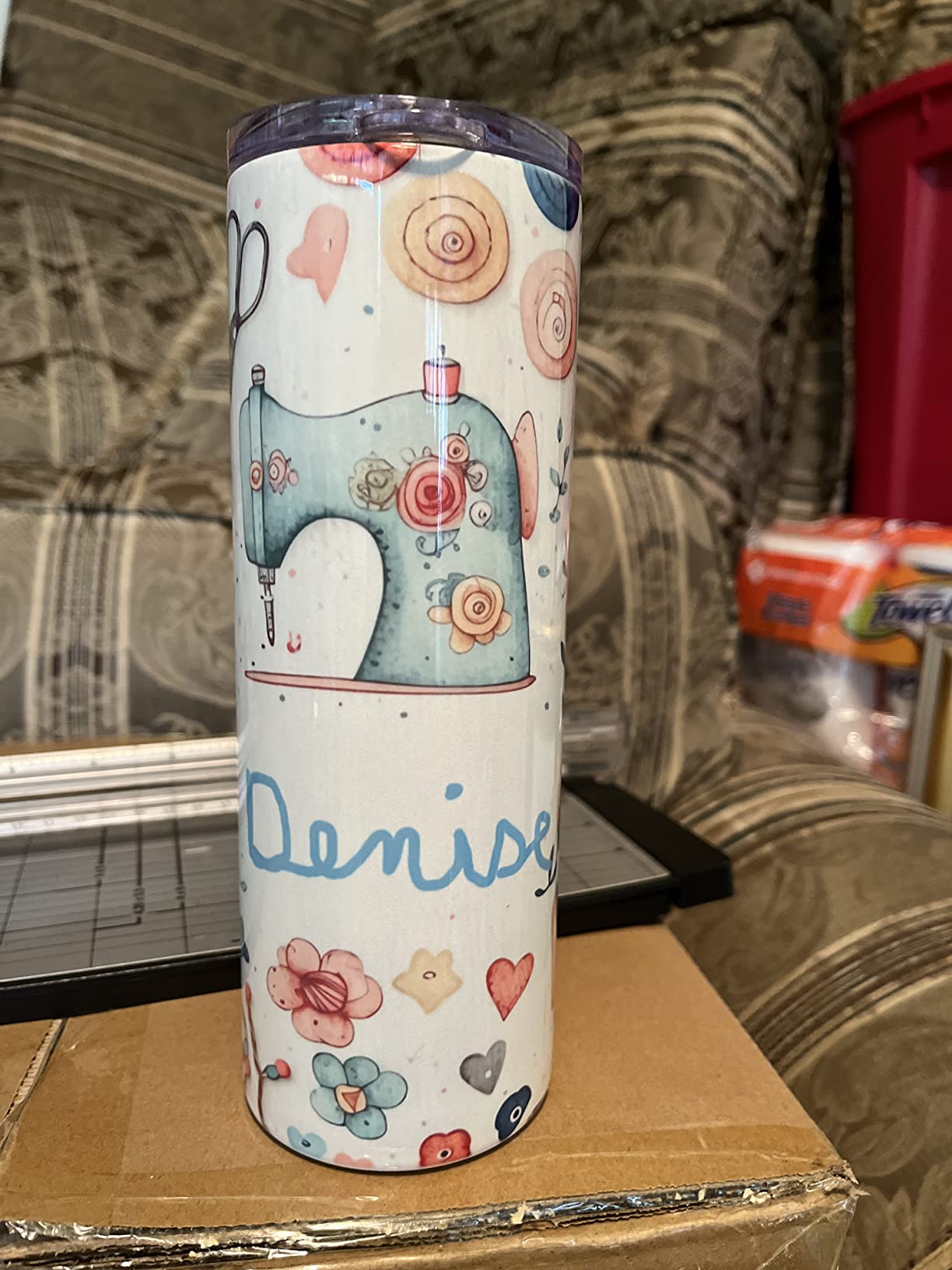 VEVOR Tumbler Heat Press Machine, 11-30oz Mug Press, Heat Up Fast and Even, Tumbler Press with Sublimation Paper, Tape and Gloves, Temp and Time Setting, for Sublimation Tumblers, Cups, Mugs, Black customer photo 2