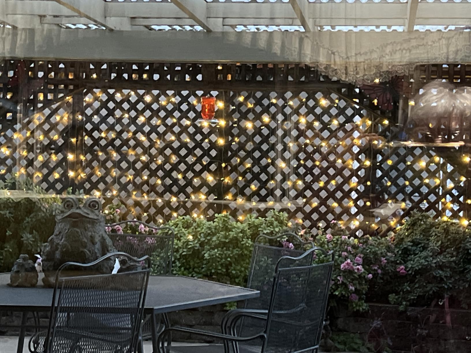 Dirnun Led Christmas Net Lights Outdoor Christmas Lights Multicolor 160LED 5ftx7ft, Waterproof Outdoor Indoor Fairy Mesh Net Light for Xmas Party, Yard, Patio, Trees, Shrubs, Bushes Decorations customer photo 1