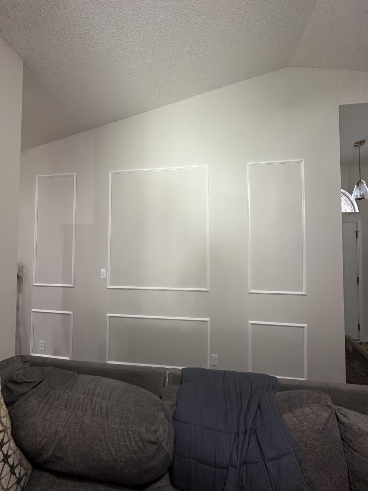 Art3d Pre-Cut Wall Molding Set, Ready-to-Assemble Panels, 3 Top 3 Bottom customer photo 2