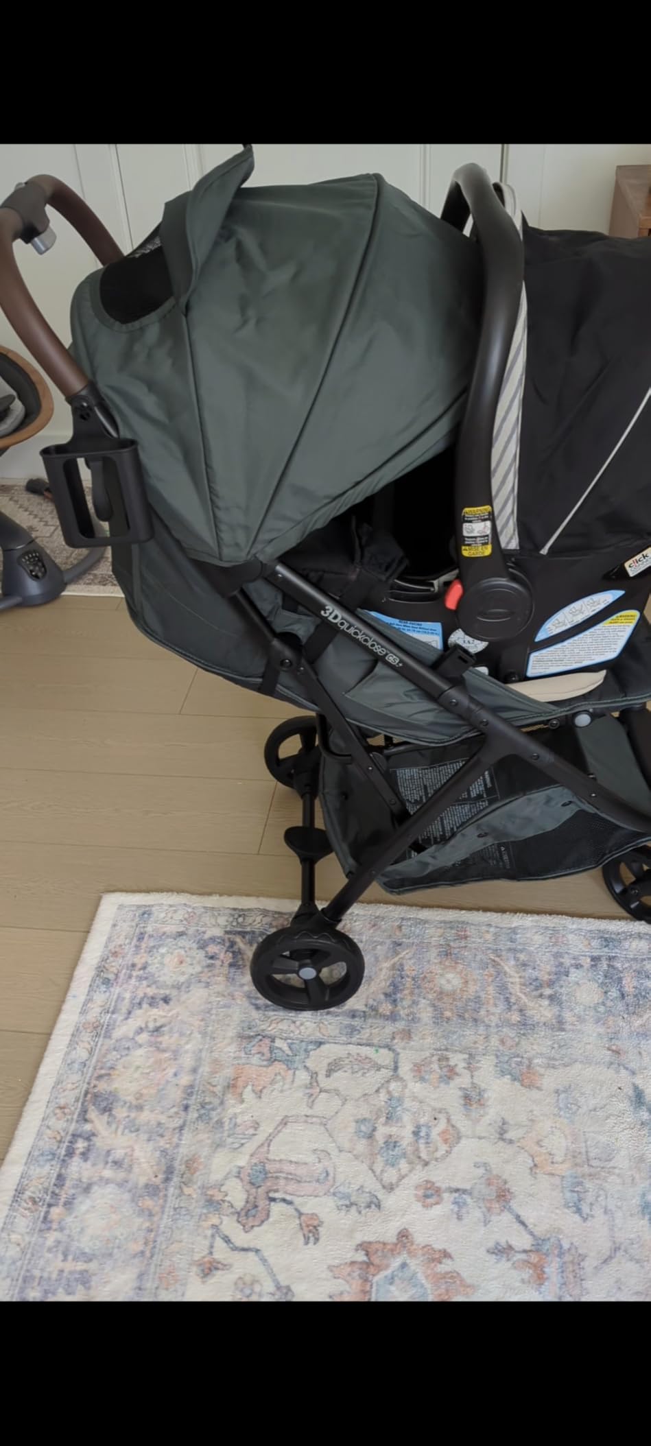 Ingenuity 3Dquickclose CS+ Compact Fold Stroller – Lightweight Stroller with Oversized Canopy, Extra-Large Storage and Compact Fold, Forest customer photo 1