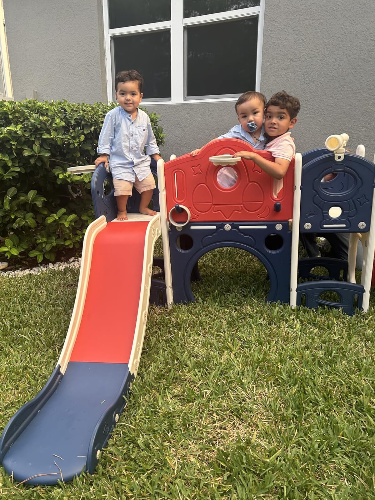 NYEEKOY 9 in 1 Toddler Slide and Outdoor Playset, Toddler Playground customer photo 2