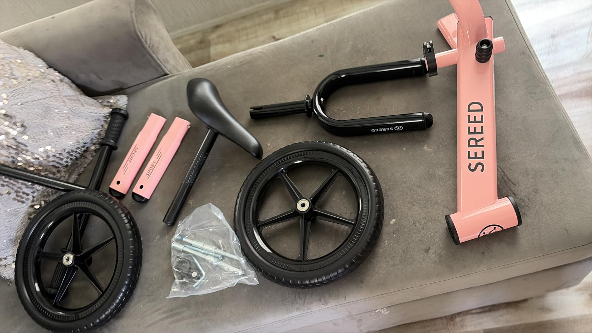 SEREED Toddler Balance Bike 2 Year Old, Gift for 2-3 Boys Girls, Adjustable customer photo 2