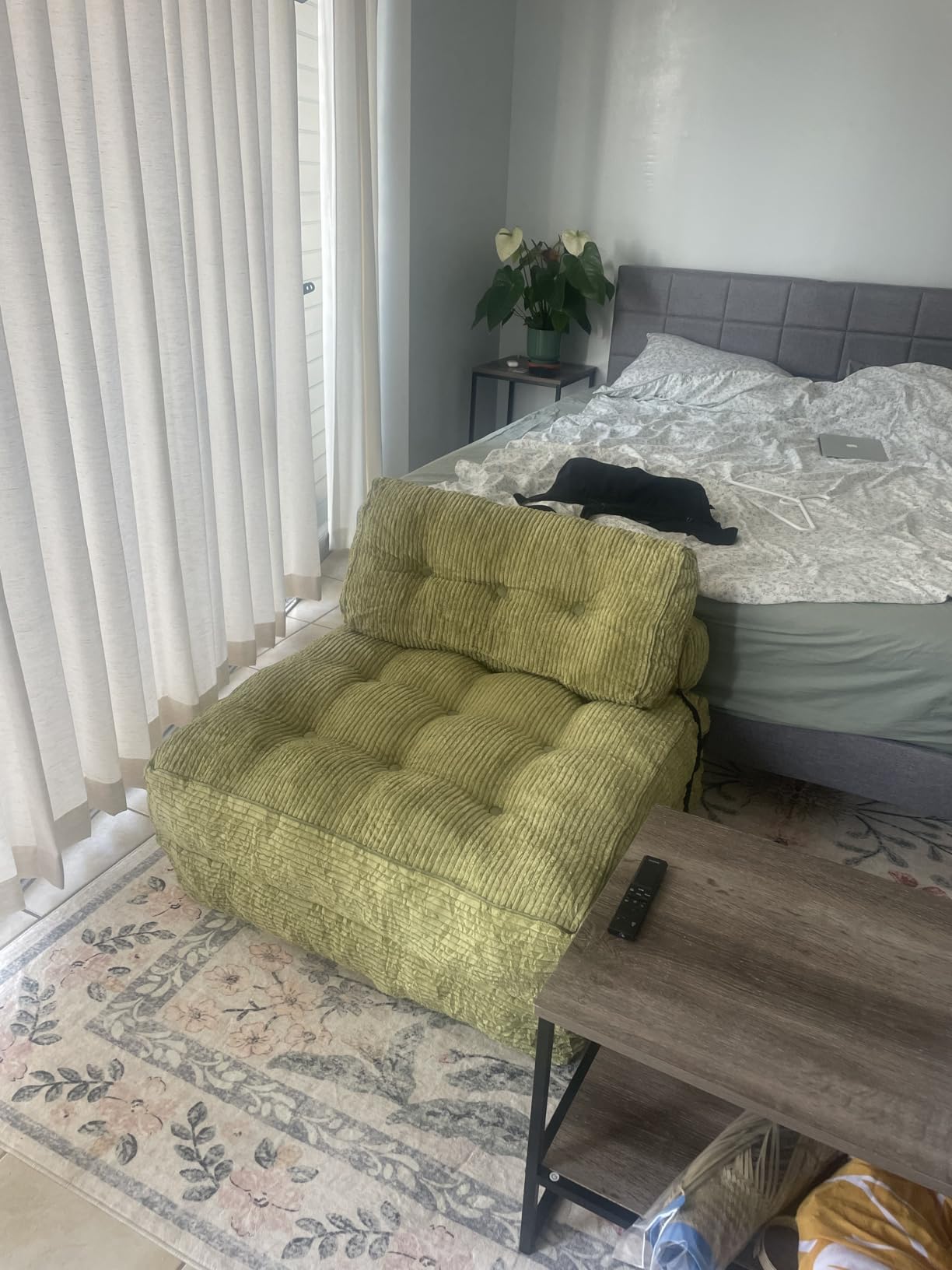 MAXYOYO Folding Sofa Bed, Convertible Chair Bed with Pillow customer photo 1