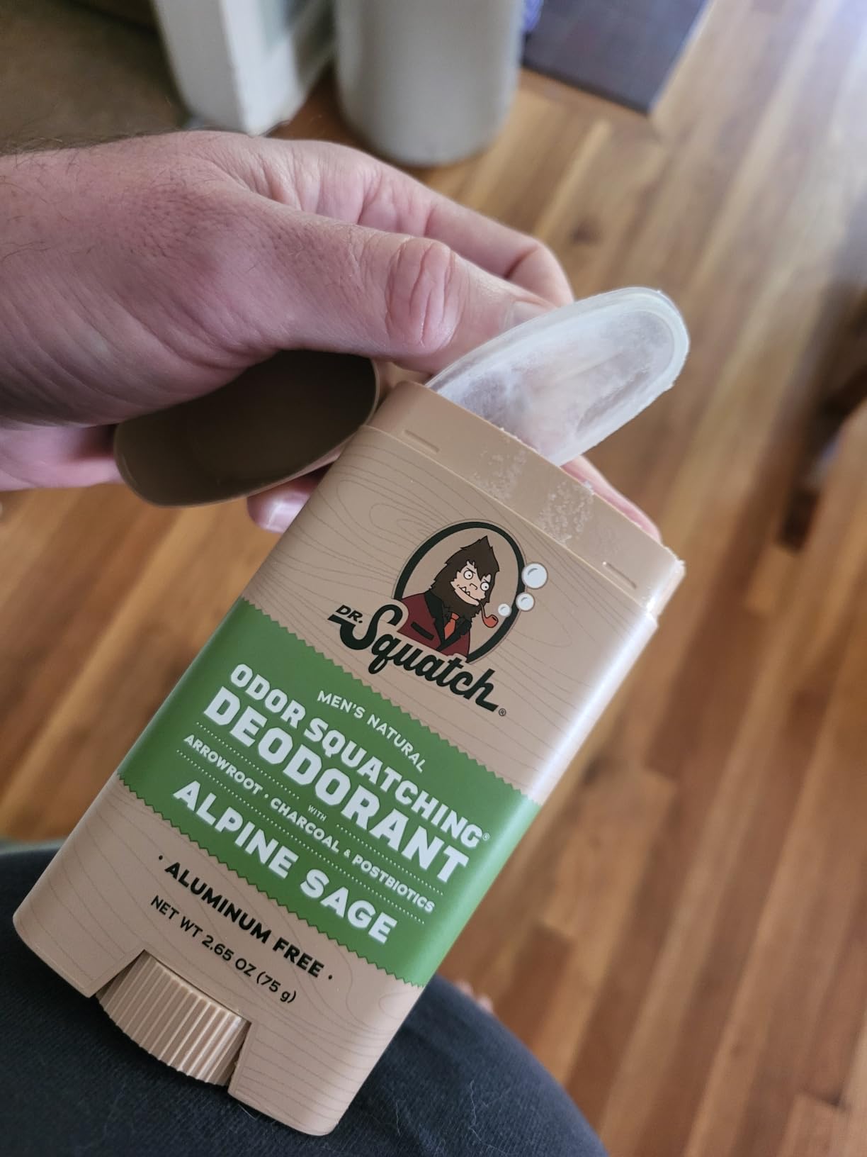 Dr. Squatch Natural Men’s Deodorant – Aluminum Free Natural Deodorant Men with Charcoal & Postbiotics for 72-Hour Odor Protection – Rainforest Rapids + Fresh Falls, 2.65oz Stick (2-Pack) customer photo 1