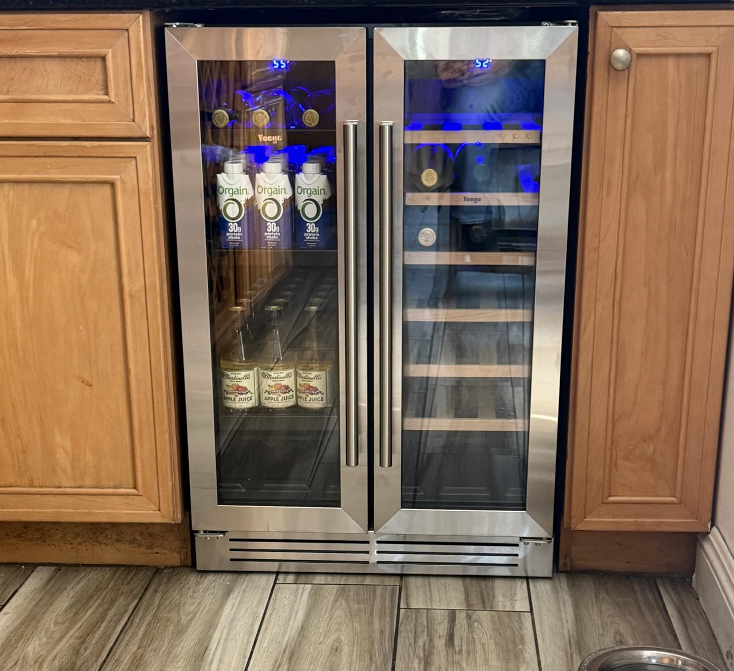 Yeego 24 Inch Wine and Beverage Refrigerator with 60 Can and 20 Bottle customer photo 1