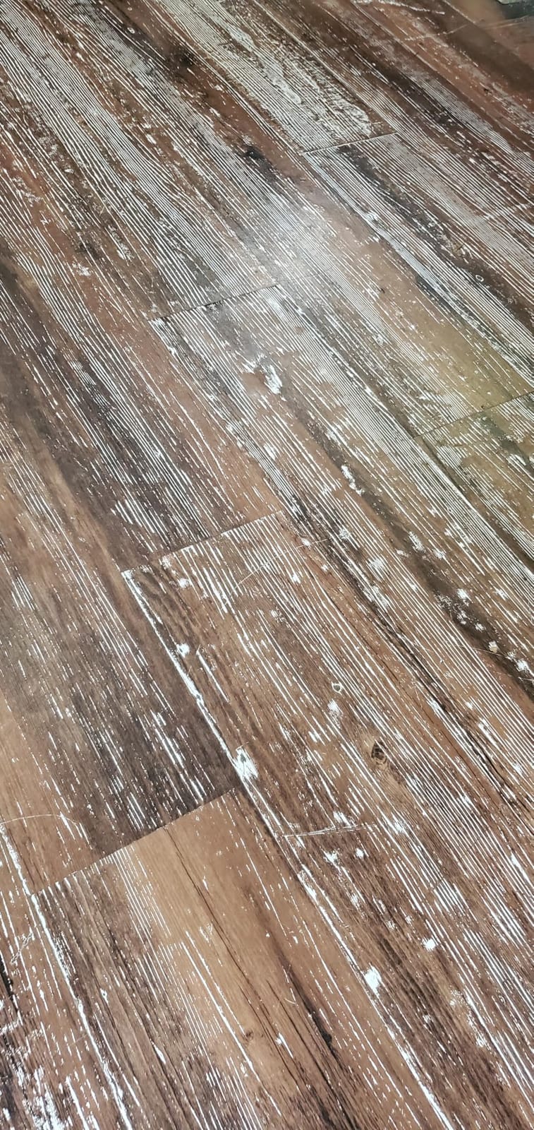 VallisCo Peel and Stick Vinyl Flooring 36 Pack 54 Sq.Ft, Waterproof Vinyl Flooring Peel and Stick for Office, Living Room, Bathroom, Kitchen - Unique Design, Easy to Install Floor, Brown customer photo 2