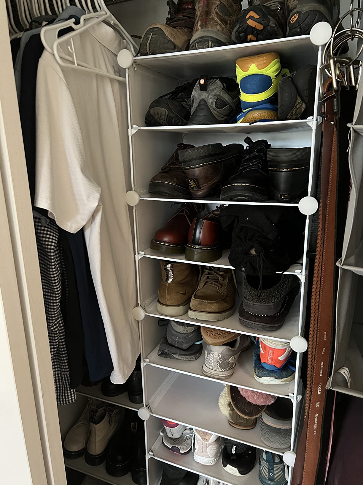 Shoe Storage,48 Pairs Shoe Rack Organizer for Closet Shoe Cabinet with Door Shoe Shelves for Closet,Entryway,Hallway,Bedroom customer photo 1