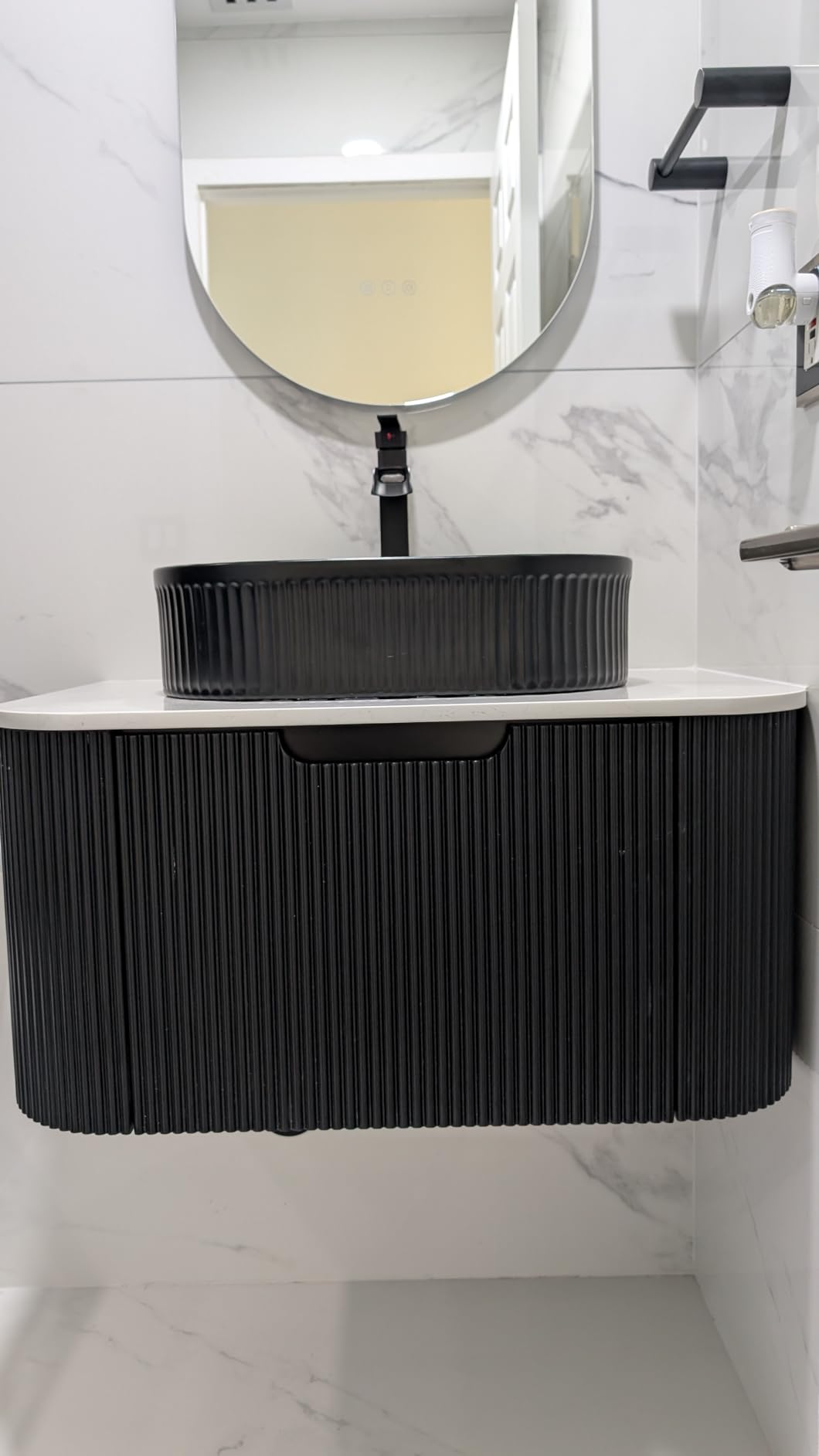 30 inch Bathroom Vanity with Sink, Plywood Cabinet, Nature Wood customer photo 2