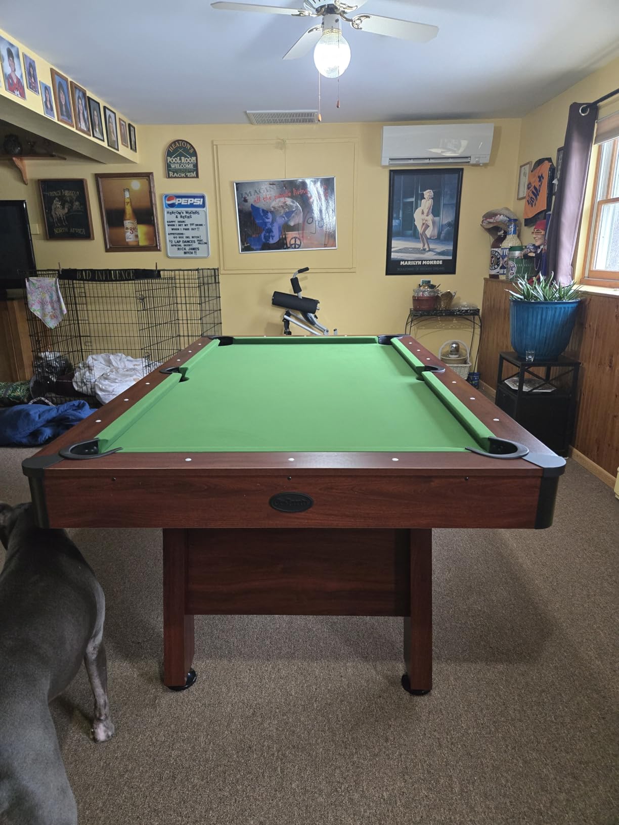 GoSports 7 and 8 ft Pool Tables with Wood Finish - Gray, Black, or Green Felt - Accessories Not Included customer photo 2