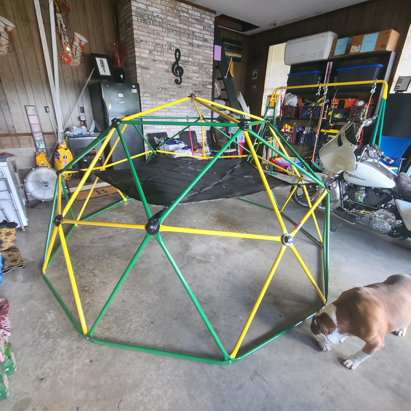 Amictoy Climbing Dome with Hammock and Swing, 10FT Backyard Jungle Gym customer photo 1