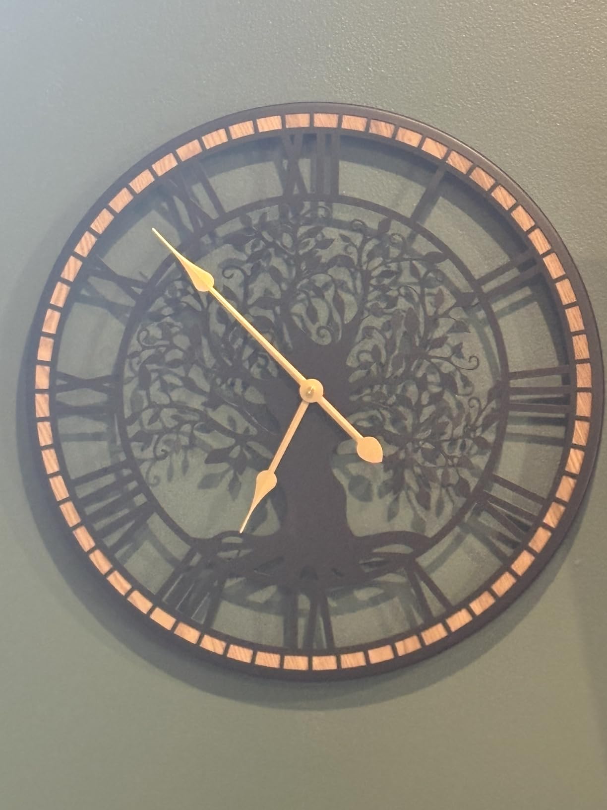 Micasso Large Wall Clock Decorative: 24 Inch Tree of Life Battery Operated customer photo 1