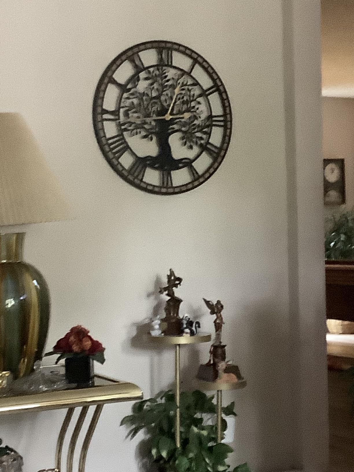 Micasso Large Wall Clock Decorative: 24 Inch Tree of Life Battery Operated customer photo 2