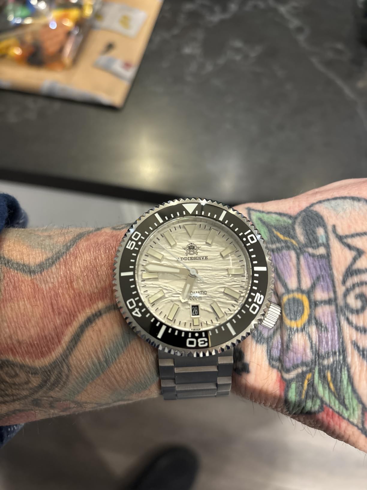ADDIESDIVE Automatic Dive Watch 1000 M Waterproof Helium Escape Valve NH35A customer photo 1