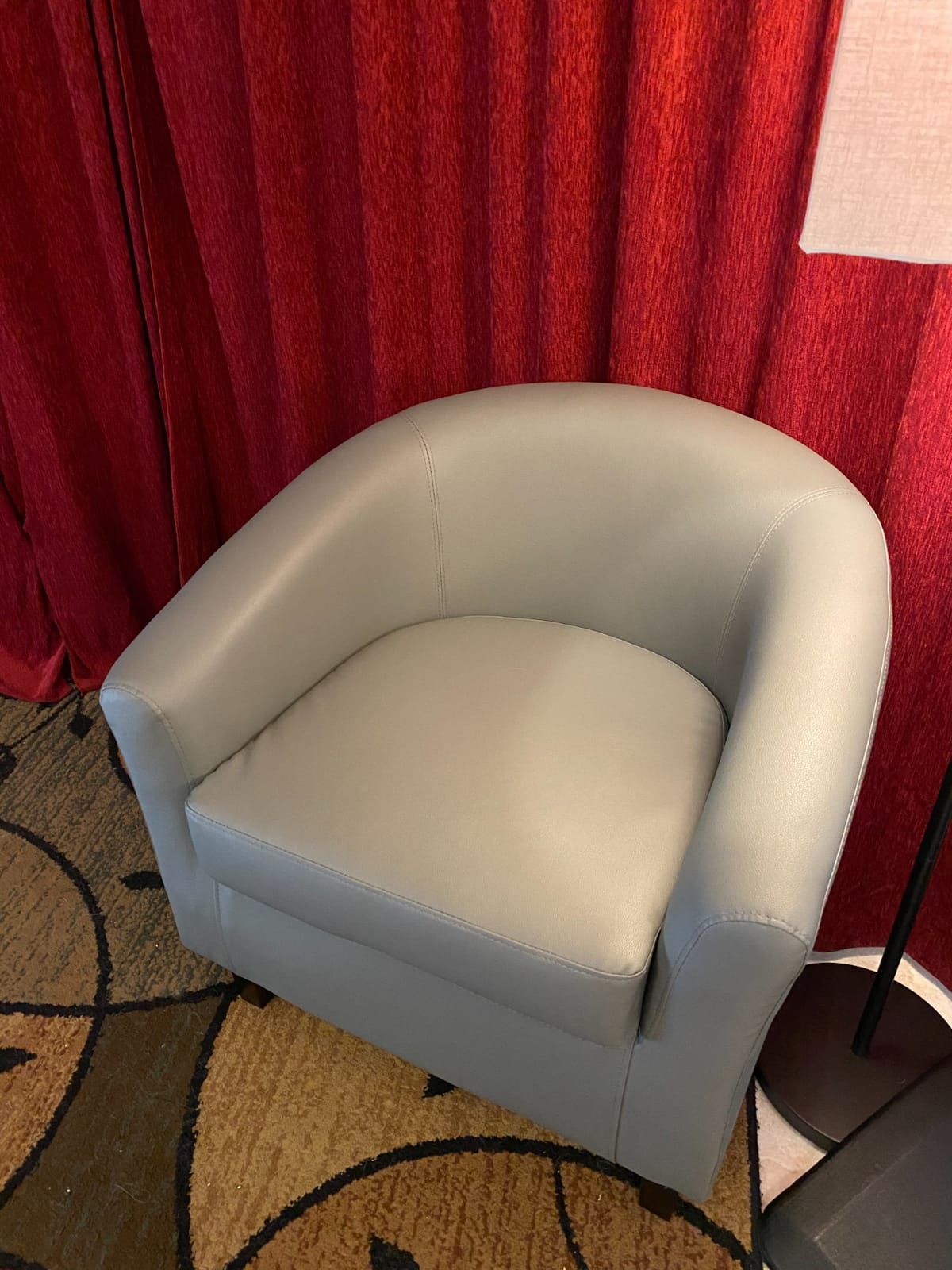 Yaheetech Accent Chairs, Corduroy Barrel Armchairs, Dark Green customer photo 2