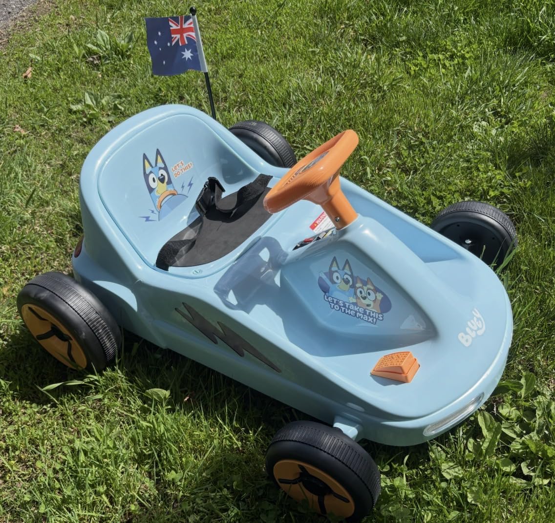 Bluey - 12V Electric Go Kart for Kids, Outdoor Fun, Beginner Friendly customer photo 1