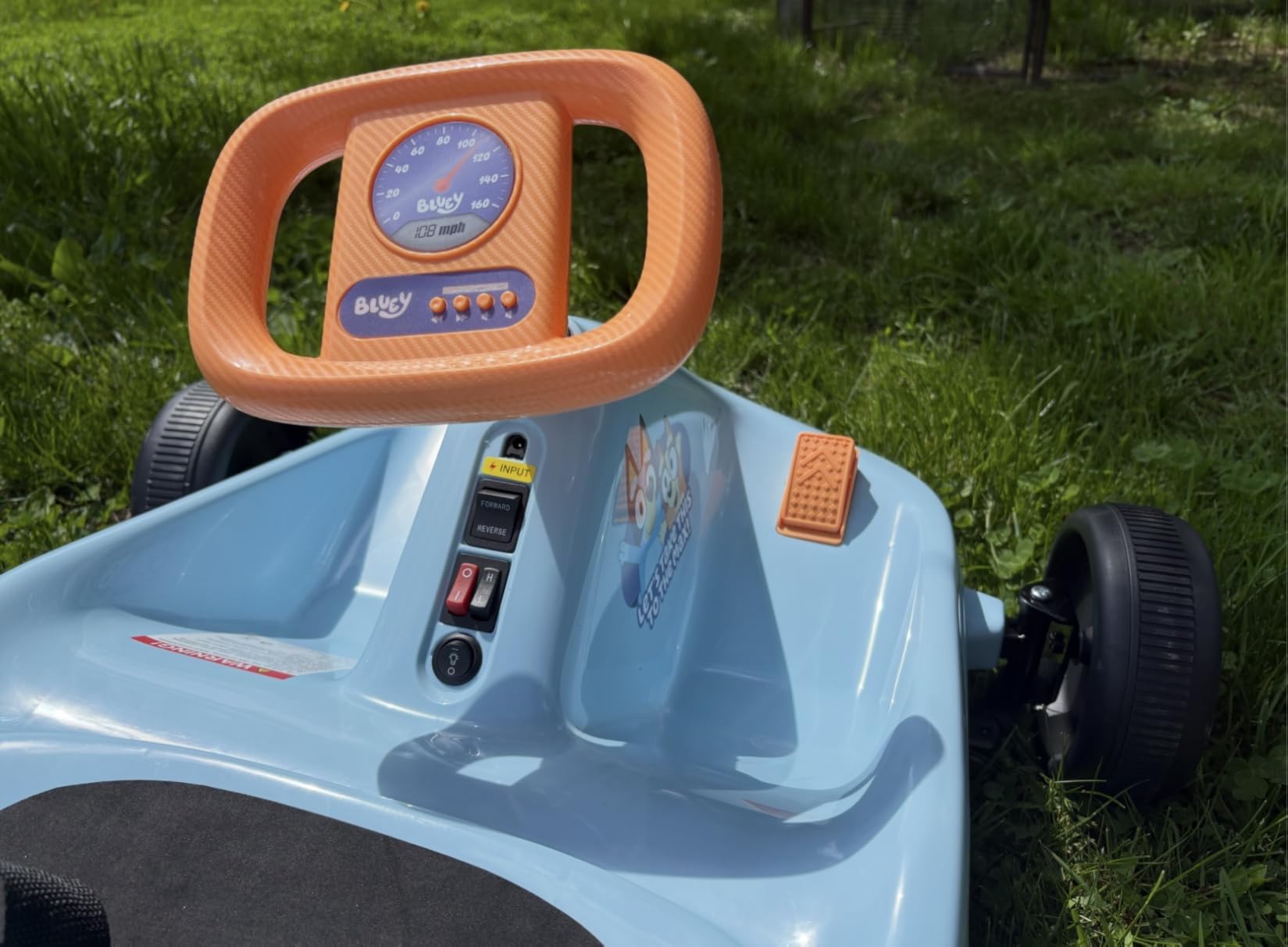 Bluey - 12V Electric Go Kart for Kids, Outdoor Fun, Beginner Friendly customer photo 2