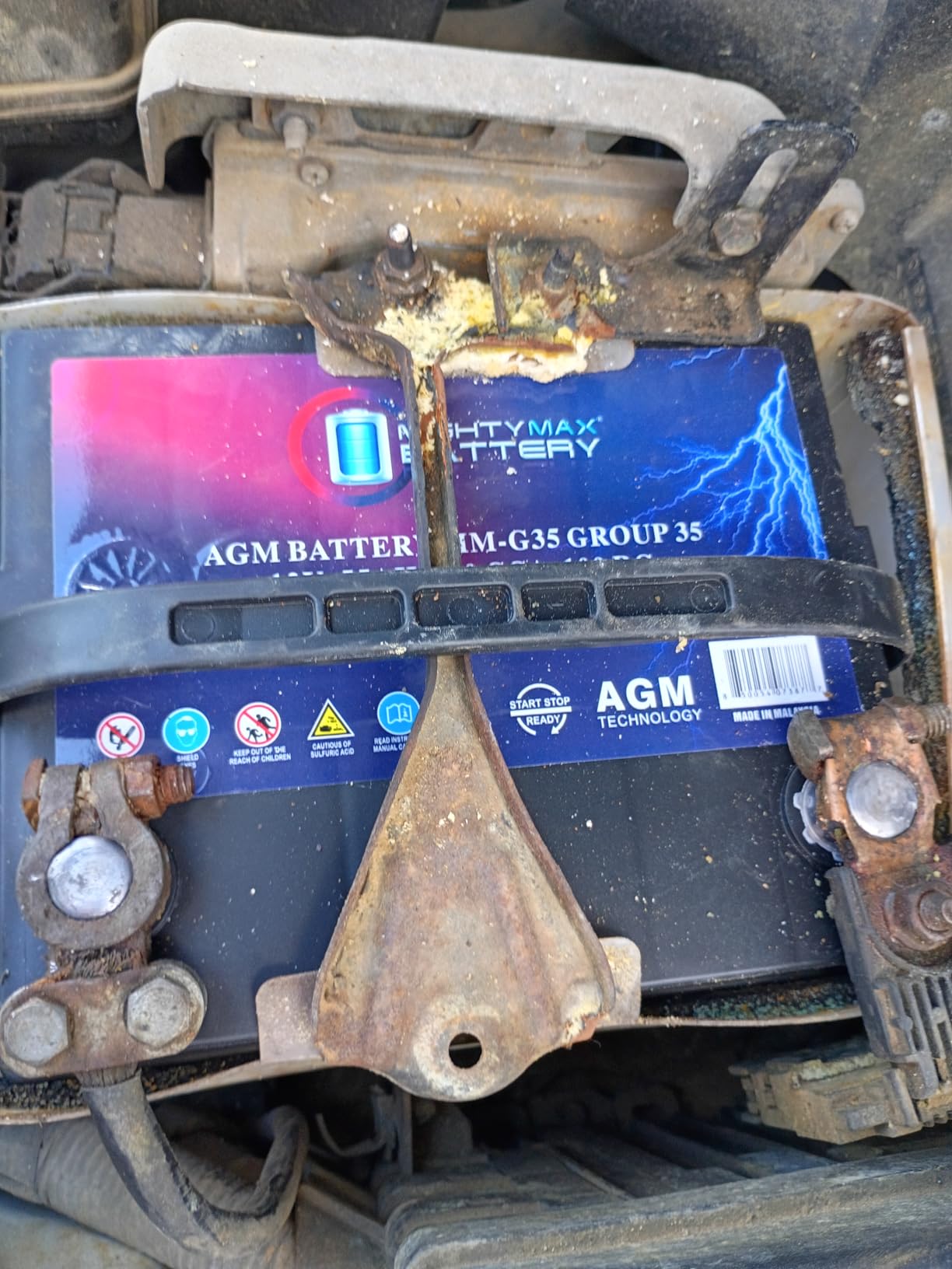 Mighty Max Battery MM-G35 Start and Stop Car BCI Group Size 35 12V 55Ah, 100RC, 650 CCA Rechargeable AGM Car battery customer photo 2