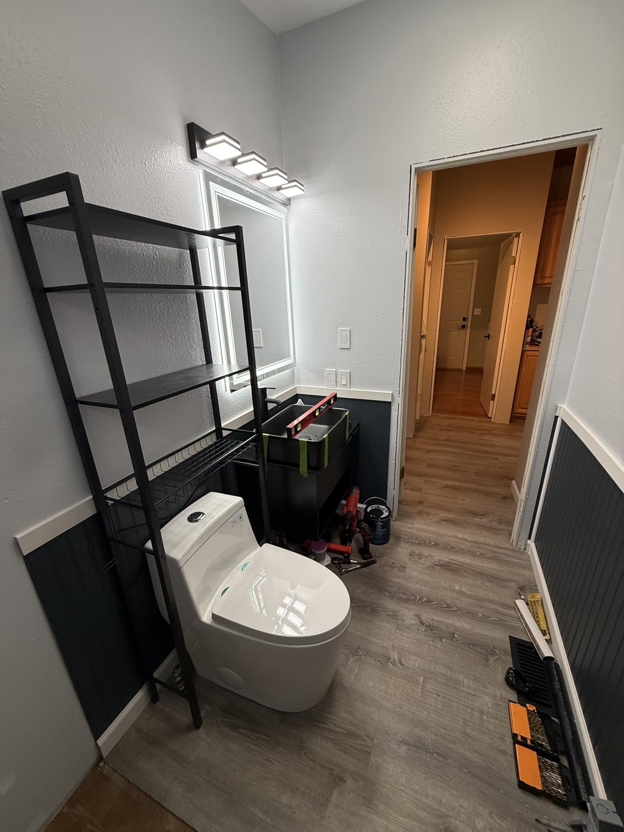28'' Floating Bathroom Vanity with Sink, Wall Mounted Vanity, Black customer photo 1