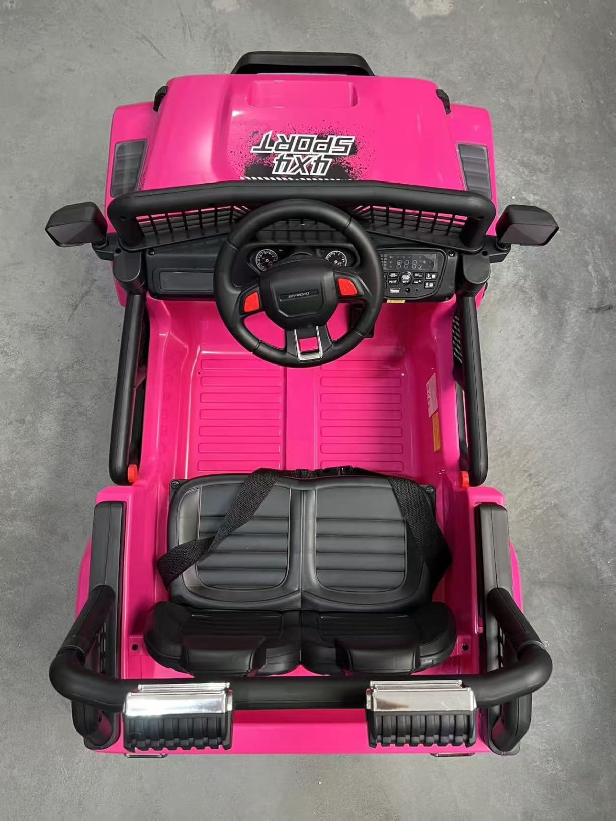24V Ride on Toys, 2 Seater Kids Electric Car w/Remote Control, 4X4 Motor, 3 Speed, Bluetooth Music, Spring Suspension, LED Light, Off Road Power Car Wheel for Boys Girls Ages 3-8(Pink) customer photo 1