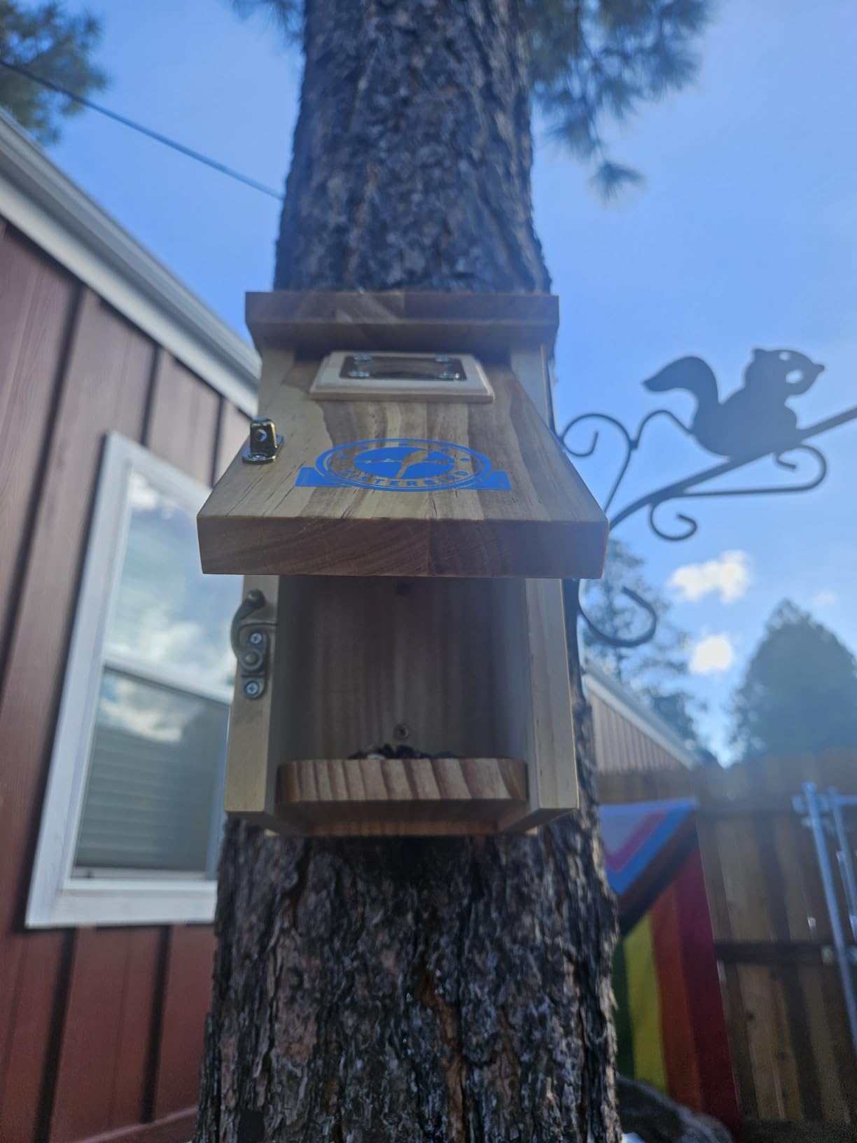SISTERBIRD 2 Pack Blue Bird Houses for Outdoors, Warming Gifts Bird House customer photo 2