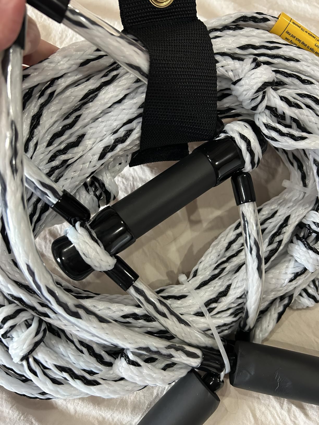 75FT Wakeboard Rope and Handle, Floating Water Ski Rope for Watersports, 4 Sections Ski Ropes for Water Skiing, Kneeboarding, Wakeboarding customer photo 1