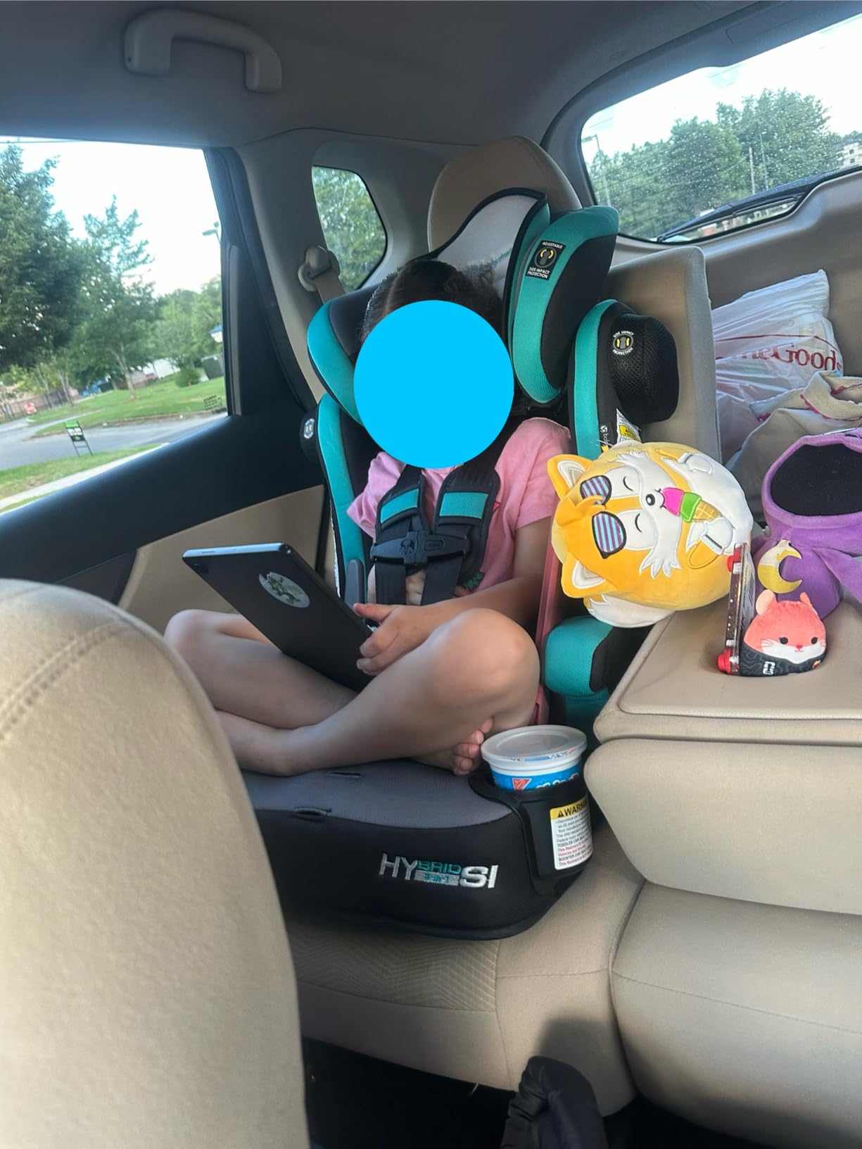 Baby Trend Hybrid SI 3-in-1 Combination Booster Seat, Hoboken Teal – Side-Impact Protection, 3-Stage Growth Design, Adjustable Headrest, Cushioned Comfort customer photo 2